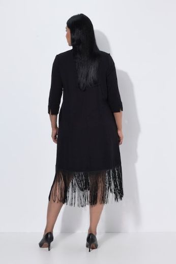 Plus size veliki brojevi Haljina midi 3/4 rukava za punije