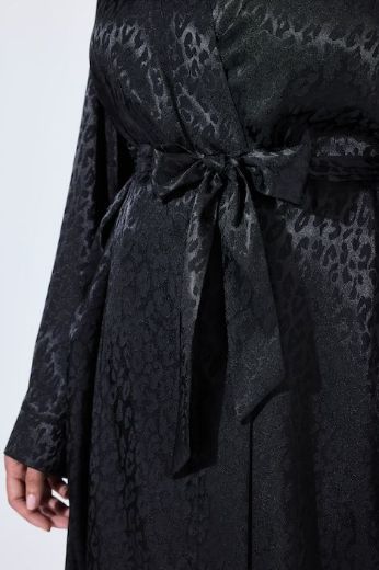Plus size veliki brojevi Ogrtač satenski na vezanje za punije