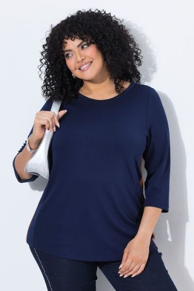 Veliki brojevi Majica 3/4 rukava moda za punije