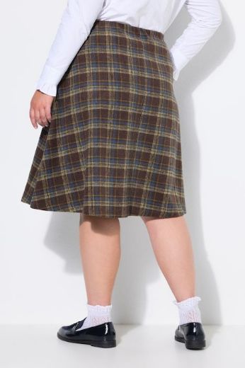 Plus size veliki brojevi Suknja midi A kroja za punije
