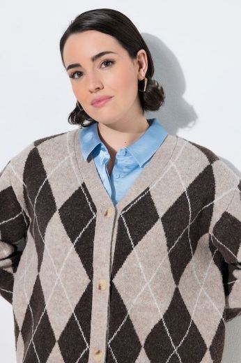 Plus size veliki brojevi Kardigan V ovratnika za punije