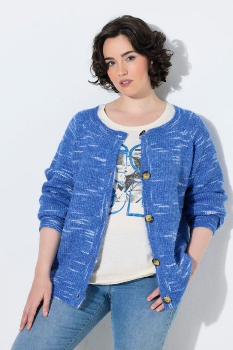 Plus size veliki brojevi Kardigan na kopčanje za punije