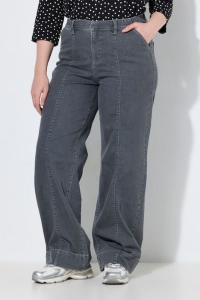 Veliki brojevi Traperice širokih nogavica moda za punije