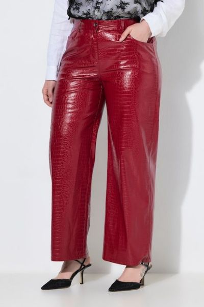 Veliki brojevi Hlače od imitacije kože moda za punije
