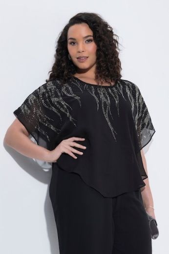 Plus size veliki brojevi Bluza svečana od šifona za punije