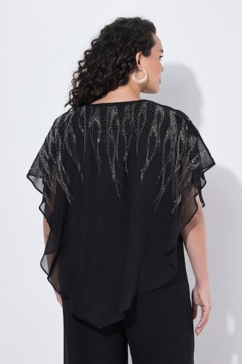Plus size veliki brojevi Bluza svečana od šifona za punije