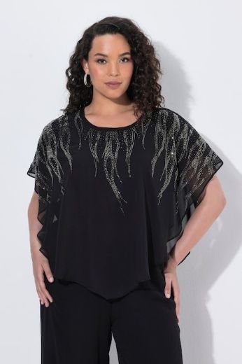 Plus size veliki brojevi Bluza svečana od šifona za punije