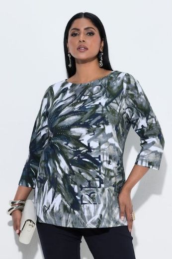 Plus size veliki brojevi Majica 3/4 rukava za punije