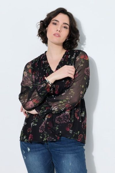 Veliki brojevi Bluza dugih rukava moda za punije