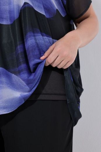 Plus size veliki brojevi Bluza kratkih rukava okruglog ovratnika za punije