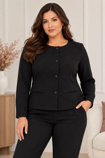 Plus size veliki brojevi Sako užeg kroja za punije