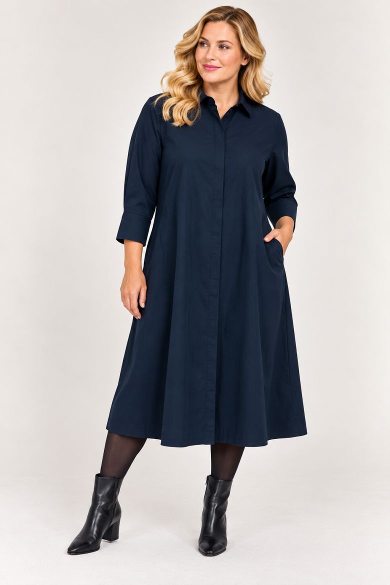 Plus size veliki brojevi Haljina 3/4 rukava za punije