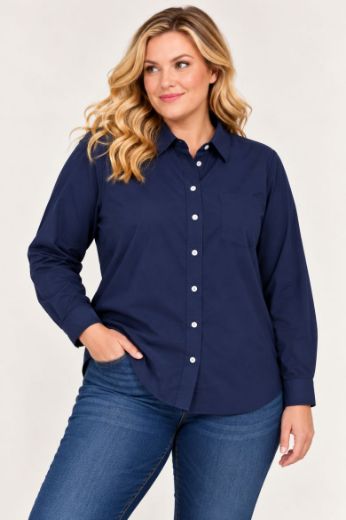 Plus size veliki brojevi Košulja dugih rukava za punije