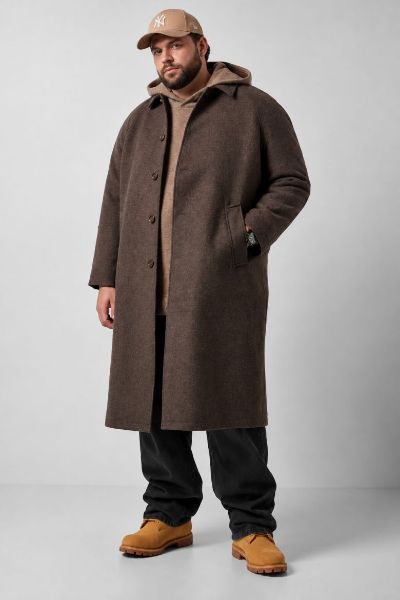 Veliki brojevi Kaput dužeg kroja moda za punije