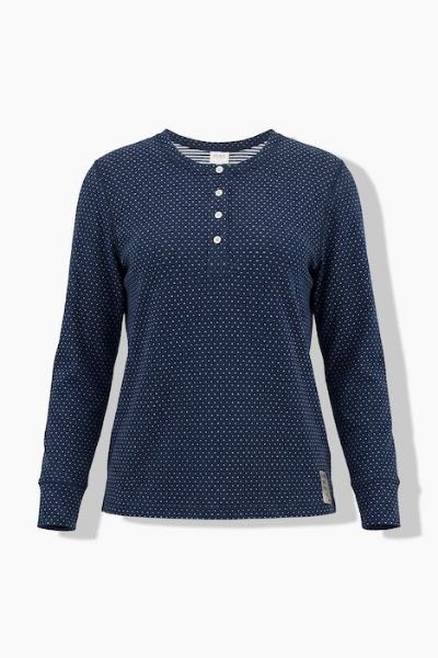Veliki brojevi Majica dugih rukava s gumbima na ovratniku moda za punije