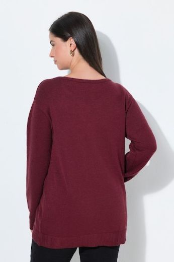 Plus size veliki brojevi Pulover dugih rukava s božićnim motivom za punije