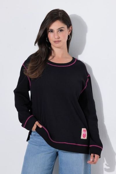 Veliki brojevi Majica dugih rukava šireg kroja moda za punije