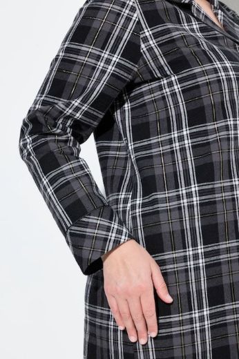 Plus size veliki brojevi Košulja za spavanje od flanela za punije