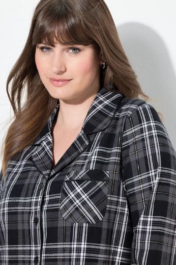 Plus size veliki brojevi Košulja za spavanje od flanela za punije