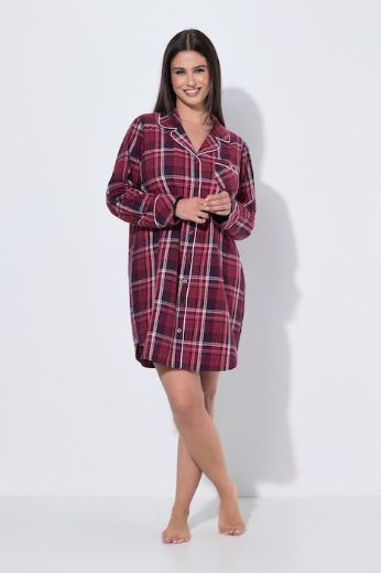 Plus size veliki brojevi Košulja za spavanje od flanela za punije