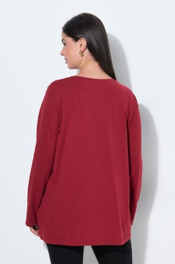 Plus size veliki brojevi Majica dugih rukava s božićnim motivom za punije