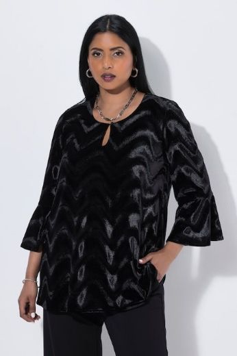 Plus size veliki brojevi Bluza 3/4 rukava baršunasta za punije