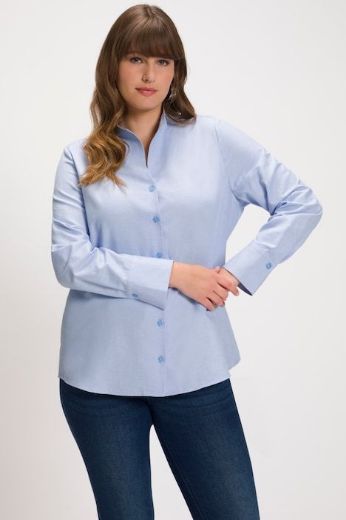 Plus size veliki brojevi Bluza s povišenim ovratnikom za punije