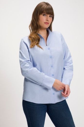 Plus size veliki brojevi Bluza s povišenim ovratnikom za punije