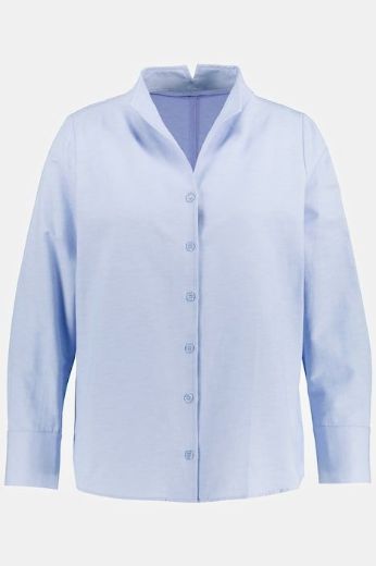 Plus size veliki brojevi Bluza s povišenim ovratnikom za punije