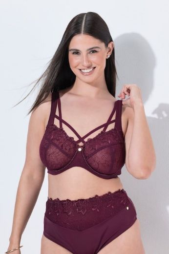 Plus size veliki brojevi Grudnjak s dodatkom ukrasne čipke i ukrasnim naramenicama za punije