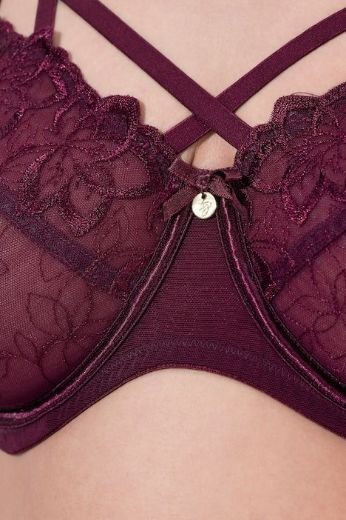 Plus size veliki brojevi Grudnjak s dodatkom ukrasne čipke i ukrasnim naramenicama za punije