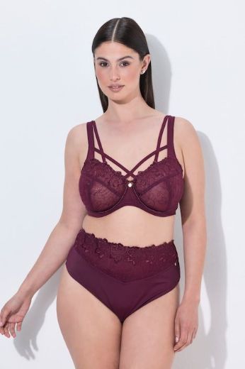 Plus size veliki brojevi Grudnjak s dodatkom ukrasne čipke i ukrasnim naramenicama za punije