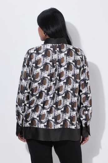 Plus size veliki brojevi Bluza dugih rukava s mašnom za punije