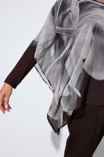 Plus size veliki brojevi Tunika kratkih rukava slojevitog izgleda za punije
