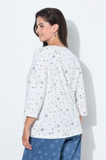 Plus size veliki brojevi Majica 3/4 rukava V ovratnika za punije