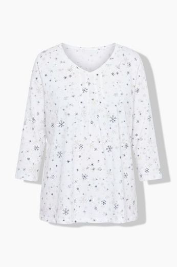Plus size veliki brojevi Majica 3/4 rukava V ovratnika za punije