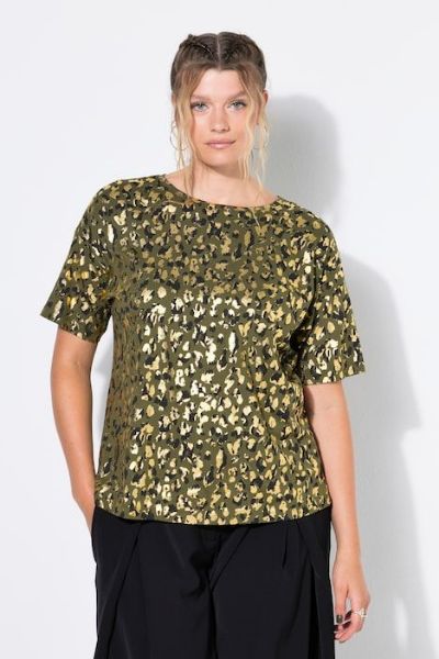 Veliki brojevi Majica kratkih rukava leopard uzorka moda za punije